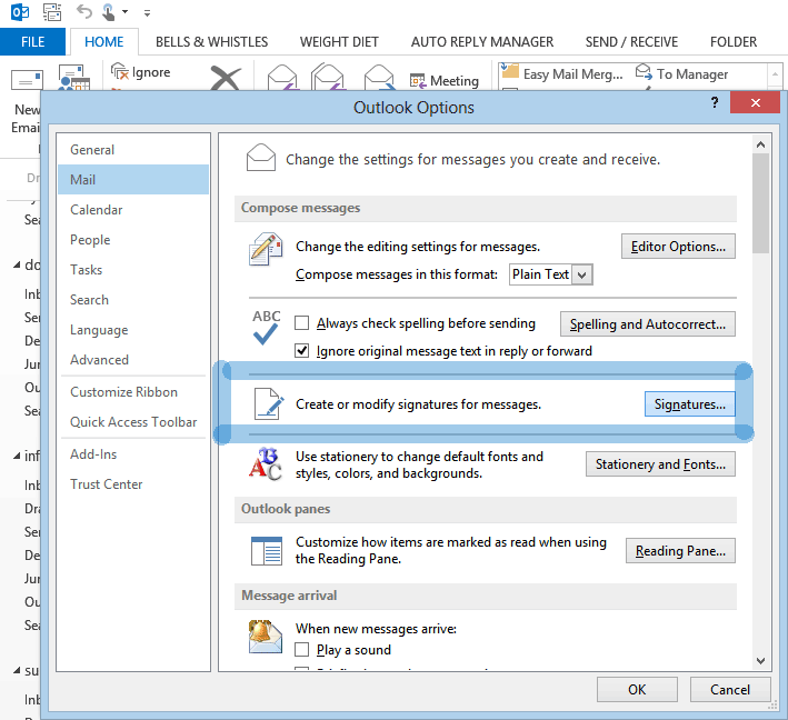 how do i create a new folder in outlook mail