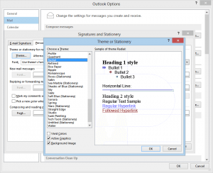 Select the new Outlook theme