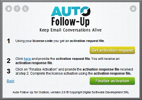 License activation request