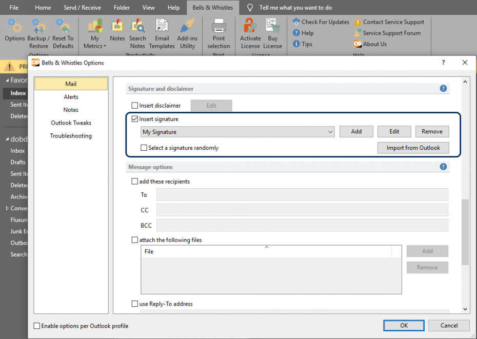how to add signature in outlook 2007 automatically