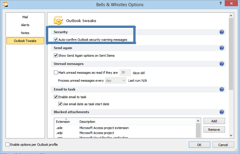 Outlook 2003 Disable Program Trying To Access