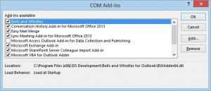 How to remove add-ins from Outlook